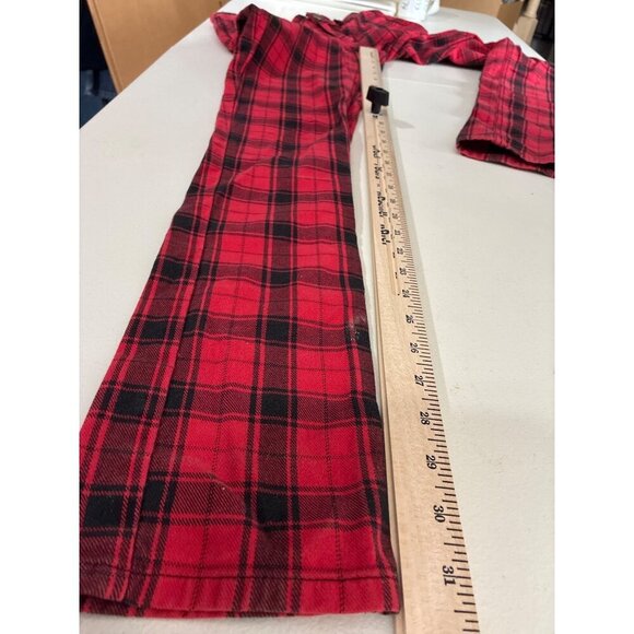 City Streets Pants Womens Size 1 Red & Black Plaid Cotton - Picture 5 of 9